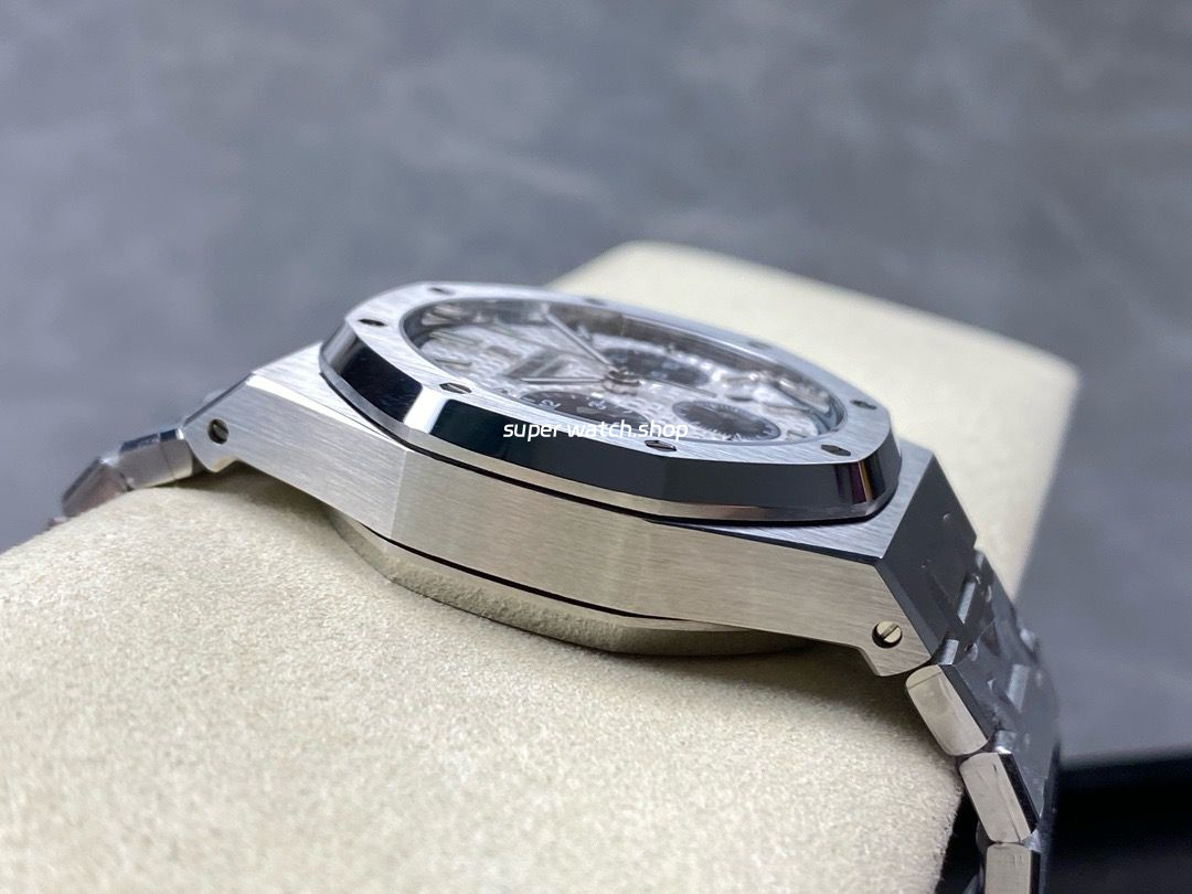 BF Factory Audemars Piguet Royal Oak Chronograph 26331ST.OO.1220ST.03 41mm Full Steel Black Eye Silver Dial - Image 6