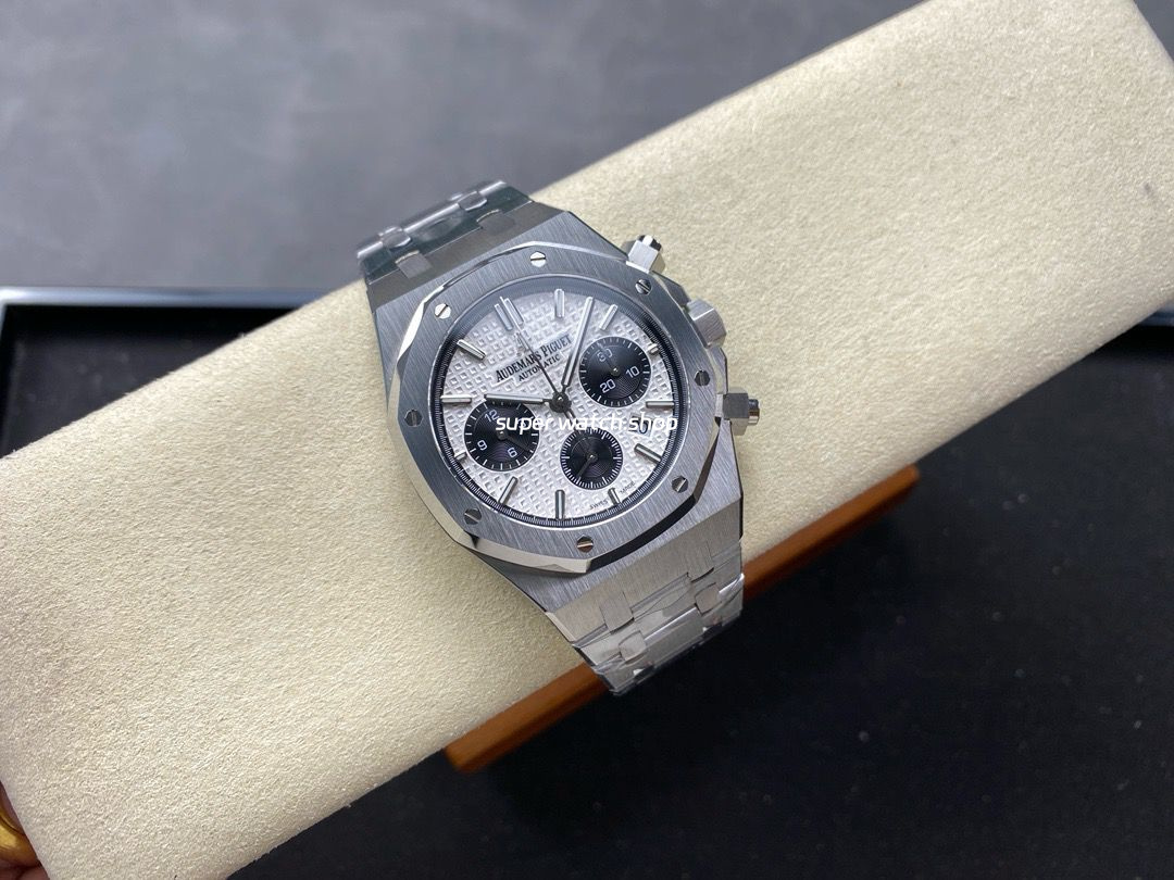 BF Factory Audemars Piguet Royal Oak Chronograph 26331ST.OO.1220ST.03 41mm Full Steel Black Eye Silver Dial - Image 4