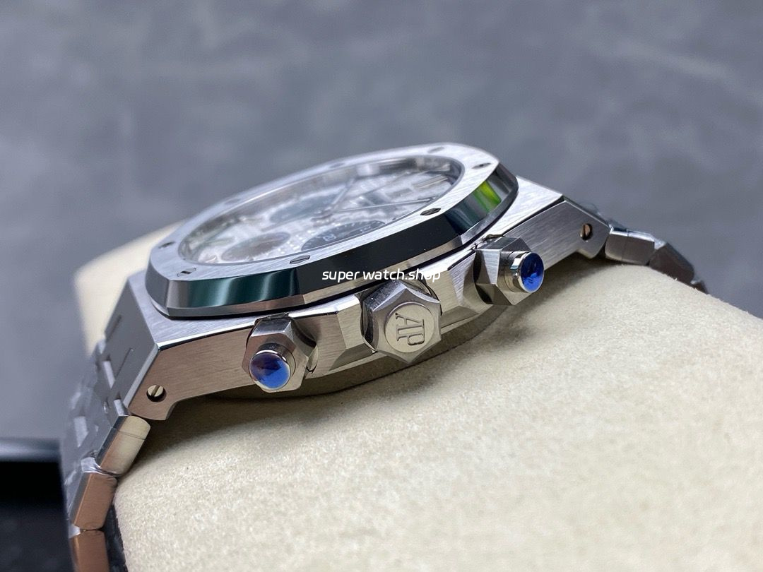 BF Factory Audemars Piguet Royal Oak Chronograph 26331ST.OO.1220ST.03 41mm Full Steel Black Eye Silver Dial - Image 7