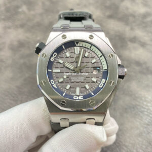 BF Factory Audemars Piguet Royal Oak Offshore Diver 15720ST.OO.A009CA.01 42mm Steel Rubber Strap Grey Dial