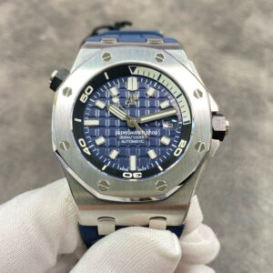 BF Factory Audemars Piguet Royal Oak Offshore Diver 15720ST.OO.A027CA.01 42mm Steel Rubber Strap Blue Dial