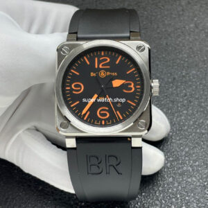 BRF Factory Bell Ross BR 03 42mm Steel Rubber Strap Black Dial