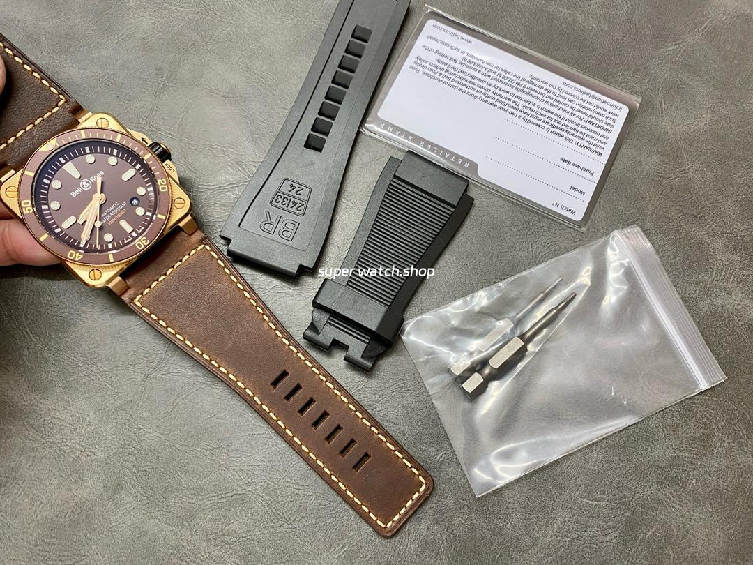 BRF Factory Bell Ross BR 03 BR0392-D-BR-BR-SCA 42mm Bronze Leather strap Brown Dial - Image 8