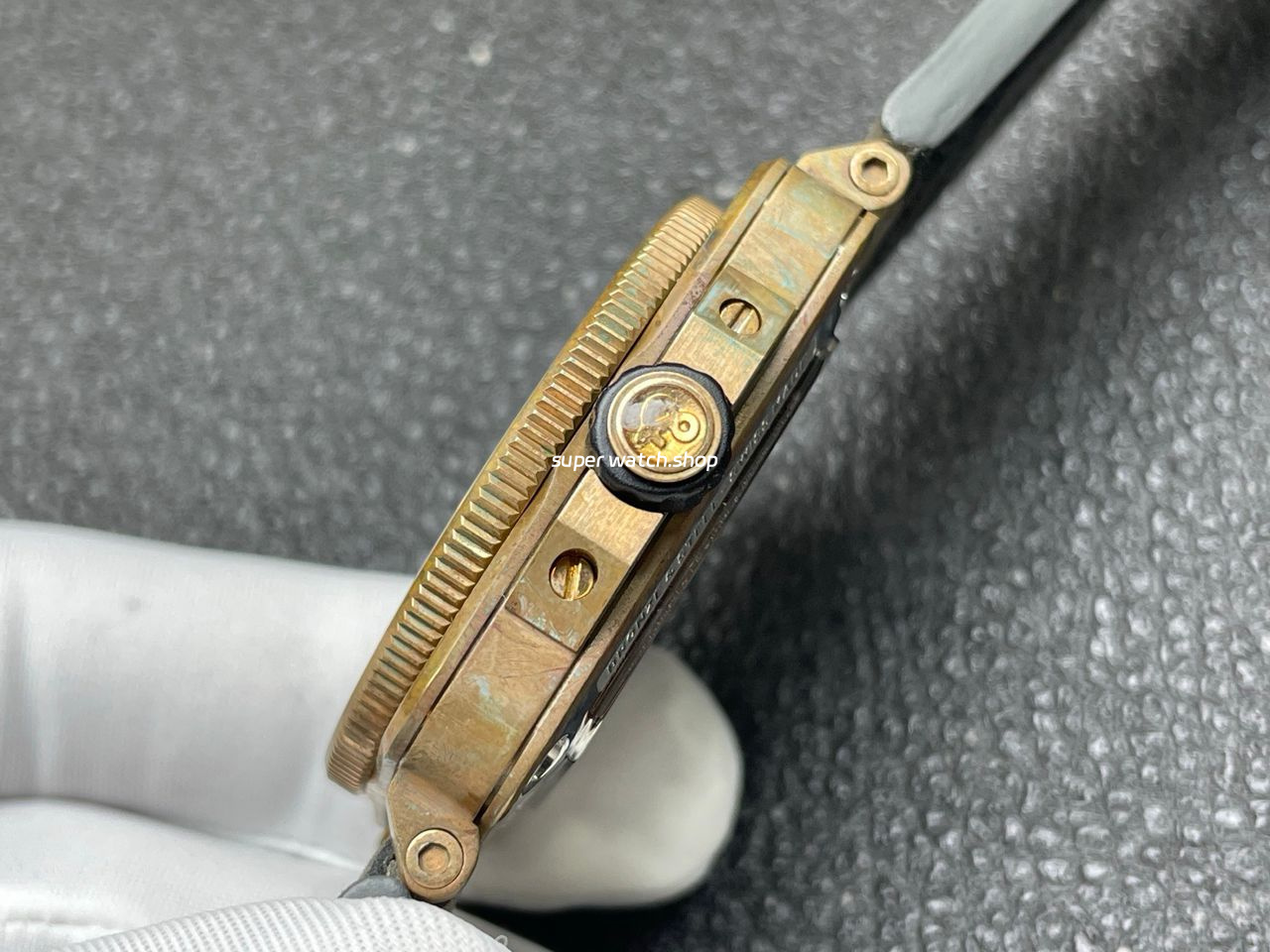 BRF Factory Bell Ross BR 03 BR0392-D-G-BRSCA 42mm Bronze Calf Skin Strap Green Dial - Image 6