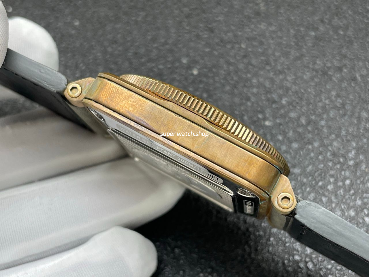 BRF Factory Bell Ross BR 03 BR0392-D-G-BRSCA 42mm Bronze Calf Skin Strap Green Dial - Image 5
