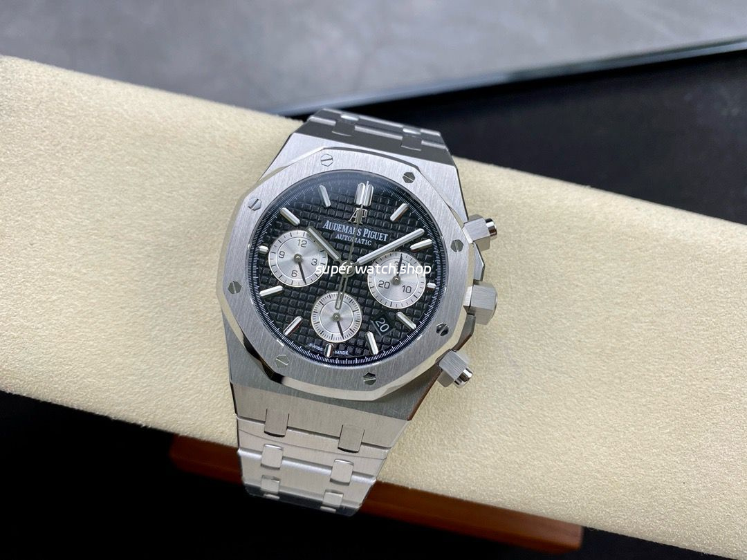 IPF Factory Audemars Piguet Royal Oak Chronograph 26331ST.OO.1220ST.02 41mm Full Steel Black Dial - Image 4