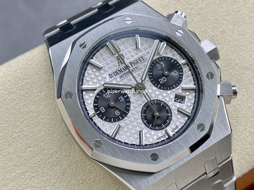 IPF Factory Audemars Piguet Royal Oak Chronograph 26331ST.OO.1220ST.03 41mm Full Steel Silver Dial - Image 2