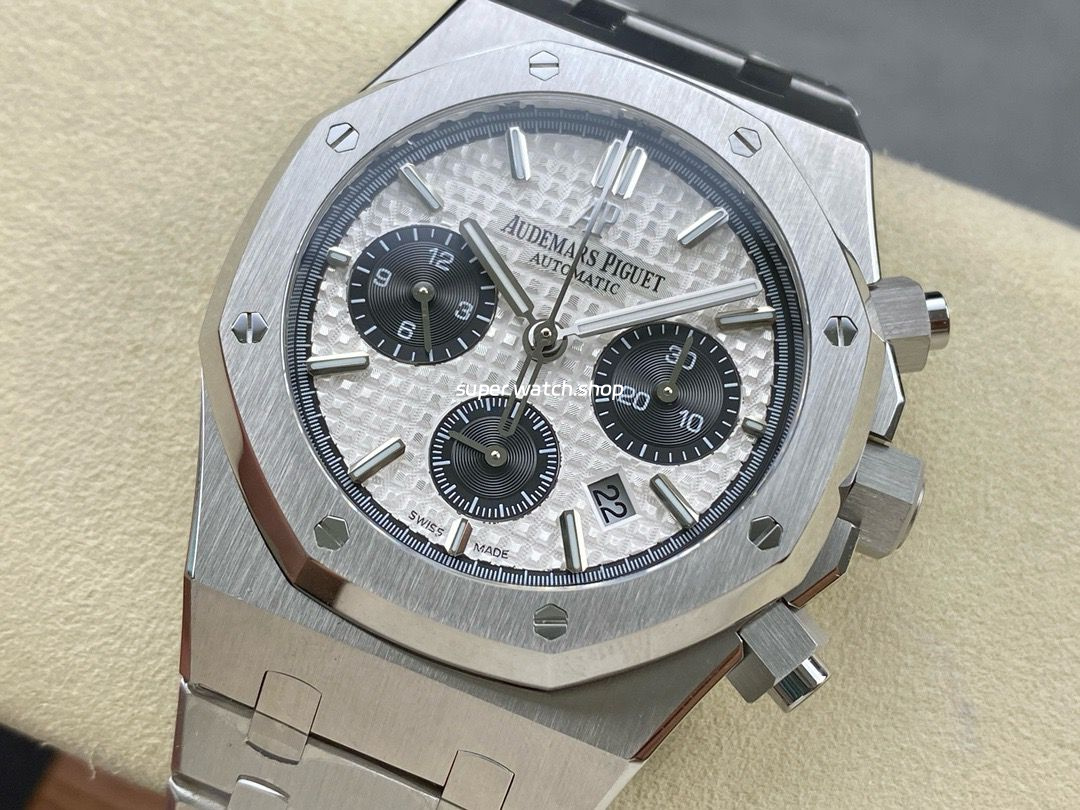 IPF Factory Audemars Piguet Royal Oak Chronograph 26331ST.OO.1220ST.03 41mm Full Steel Silver Dial - Image 3
