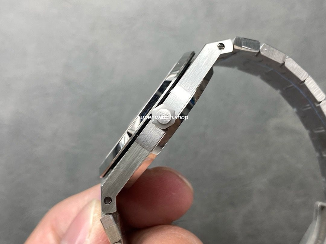 IPF Factory Audemars Piguet Royal Oak Jumbo 15202BC.OO.1240BC.01 39mm Full White Gold Pink Dial - Image 7