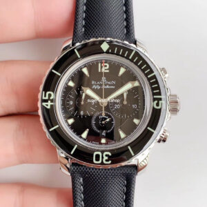 OM Factory Blancpain Fifty Fathoms 5085F-1130-52 45mm Steel Textile Strap Black Dial