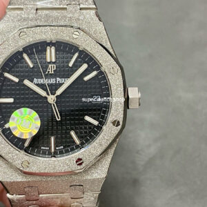 OMF Factory Frosted Audemars Piguet Royal Oak 15500ST.OO.1220ST.03 41mm Full Frosted Steel Silver Dial