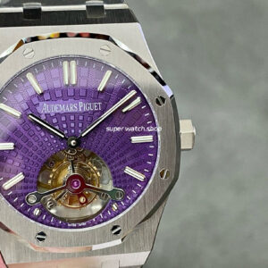 R8 Factory Audemars Piguet Royal Oak Tourbillon 26522ST.OO.1220ST.01 41mm Full Steel Purple Dial