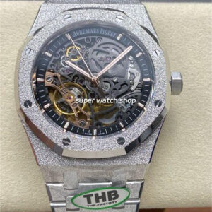 THB Factory Frosted Audemars Piguet Royal Oak 15407BC.GG.1224BC.01 41mm Full Steel Skeletonized Dial