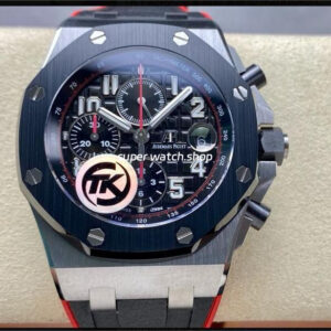 TK Factory Audemars Piguet Royal Oak Offshore Chronograph 26470SO.OO.A002CA.01 42mm Steel Rubber Strap Arabic Numerals Black Dial