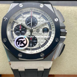 TK Factory Audemars Piguet Royal Oak Offshore Chronograph 26400SO.OO.A002CA.01 44mm Steel Rubber Strap Silver Dial