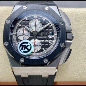 TK Factory Audemars Piguet Royal Oak Offshore Chronograph 26401PO.00.A018CR.01 44mm Steel Rubber Strap Black Dial