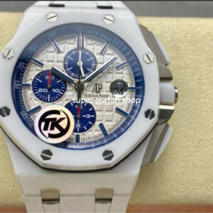 TK Factory Audemars Piguet Royal Oak Offshore Chronograph 26402CB.OO.A010CA.01 44mm Ceramic Rubber Strap White Dial