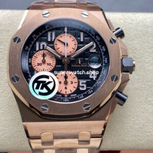 TK Factory Audemars Piguet Royal Oak Offshore Chronograph 26470OR.OO.1000OR.03 42mm Full Rose Gold Arabic Numerals Black Dial
