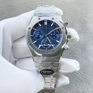 TOP Factory Audemars Piguet Royal Oak Chronograph 26240ST.OO.1320ST.05 41mm Full Steel Blue Dial