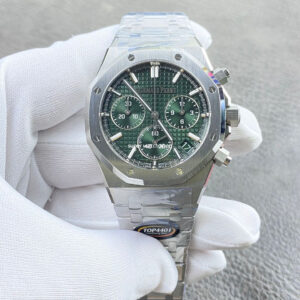 TOP Factory Audemars Piguet Royal Oak Chronograph 26240ST.OO.1320ST.08 41mm Full Steel Green Dial