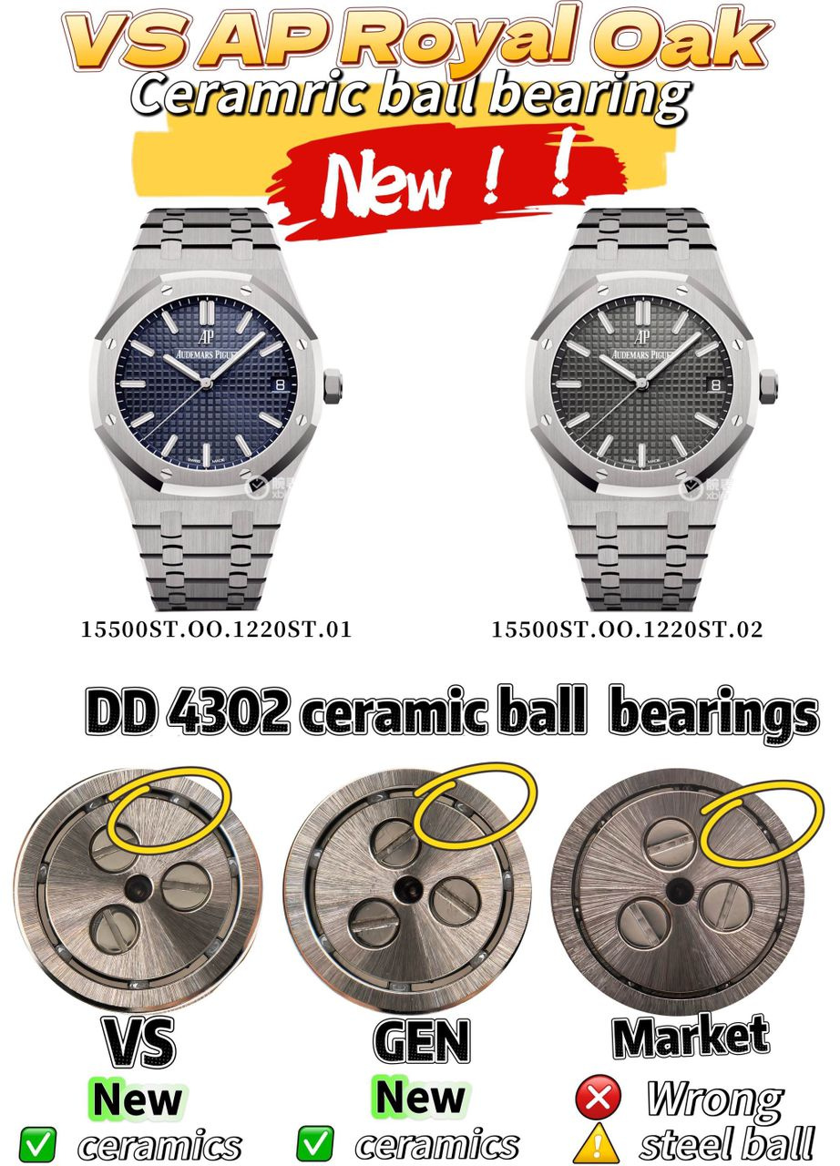 VS Factory Audemars Piguet Royal Oak Selfwinding 41mm 15500ST.OO.1220ST.01 Blue Dial - Image 11