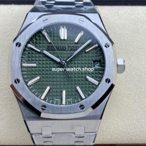 ZF Factory Audemars Piguet Royal Oak “50th Anniversary” 15510ST.OO.1320ST.04 41mm Full Steel Green Dial