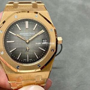 ZF Factory Audemars Piguet Royal Oak Jumbo 16202OR.OO.1240OR.02 Royal Oak Extra Thin 39mm Full Rose Gold Black Dial