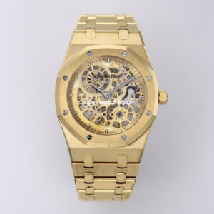 ZF Factory Audemars Piguet Royal Oak Jumbo 16204BA.OO.1240BA.01 Rose Gold Skeletonized Dial