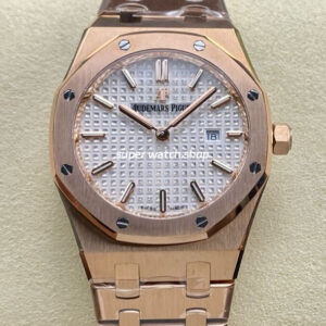 ZF Factory Audemars Piguet Royal Oak Lady 33mm Full Rose Gold Silver Dial