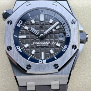 ZF Factory Audemars Piguet Royal Oak Offshore Diver 15720ST.OO.A009CA.01 42mm Steel Rubber Strap Grey Dial