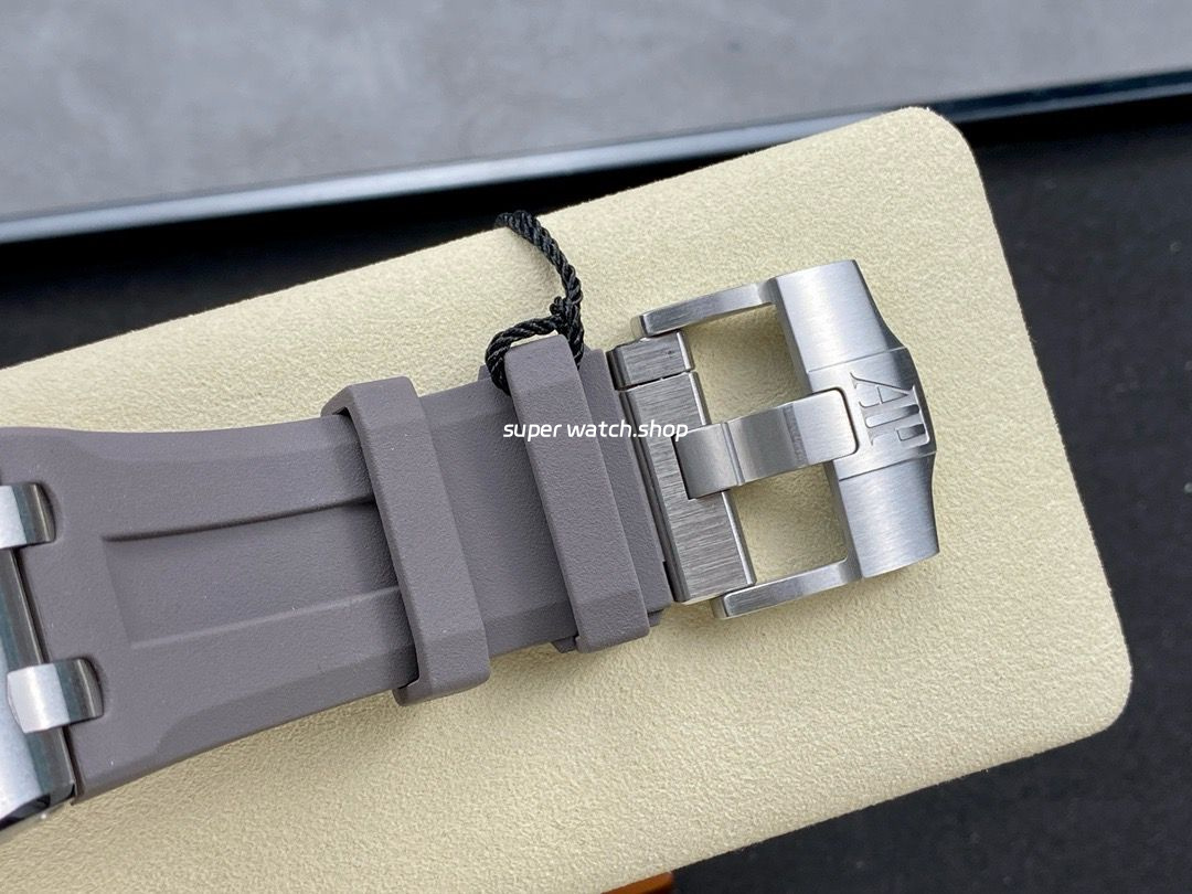 ZF Factory Audemars Piguet Royal Oak Offshore Diver 15720ST.OO.A009CA.01 42mm Steel Rubber Strap Grey Dial - Image 8