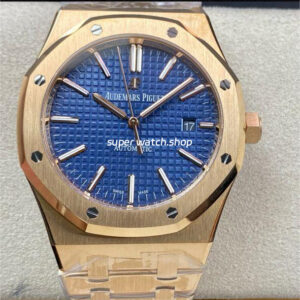 ZF Factory Audemars Piguet Royal Oak Selfwinding 15400OR.OO.1220OR.03 41mm Full Rose Gold Blue Dial