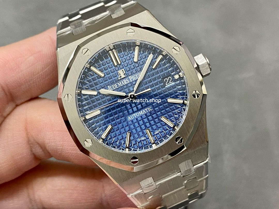 ZF Factory Audemars Piguet Royal Oak Selfwinding 15450ST.OO.1256ST.03 37mm Full Steel Blue Dial - Image 2