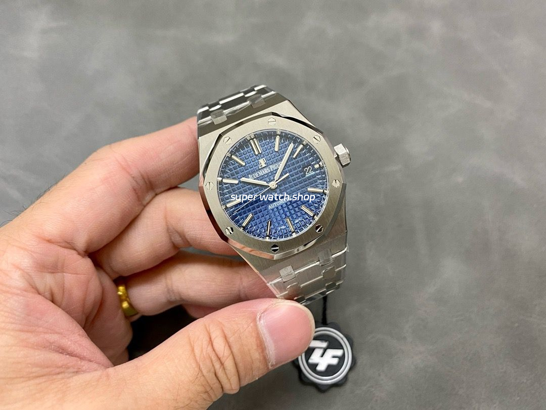 ZF Factory Audemars Piguet Royal Oak Selfwinding 15450ST.OO.1256ST.03 37mm Full Steel Blue Dial - Image 4