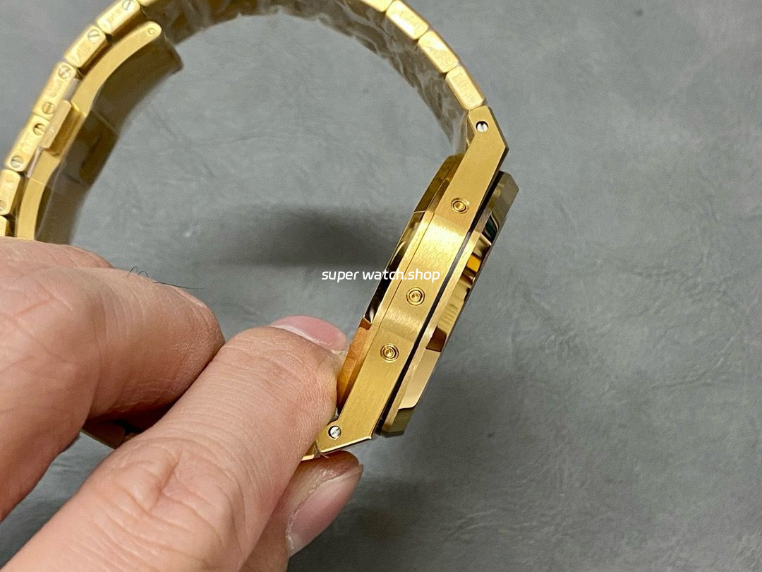 BBR Factory Audemars Piguet Royal Oak Perpetual Calendar 26574BA.OO.1220BA.01 41mm Full Gold Steel Blue Dial - Image 5