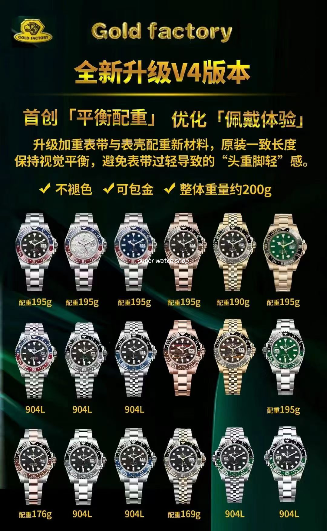 Gold Factory Rolex Pepsi GMT-Master II 126719BLRO Full White Gold Meteorite Dial - Image 10