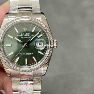 A+ Factory Rolex Datejust 126284RBR-0044 36mm Diamond Bezel Full 904L Green Dial