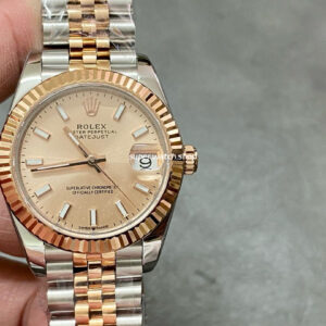 A+ Factory Rolex Datejust 278271-0010 31mm Half Rose Gold Pink Dial Jubilee