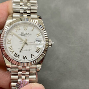 A+ Factory Rolex Datejust 278274-0010 31mm Full 904L Roman Numerals White Dial Jubilee