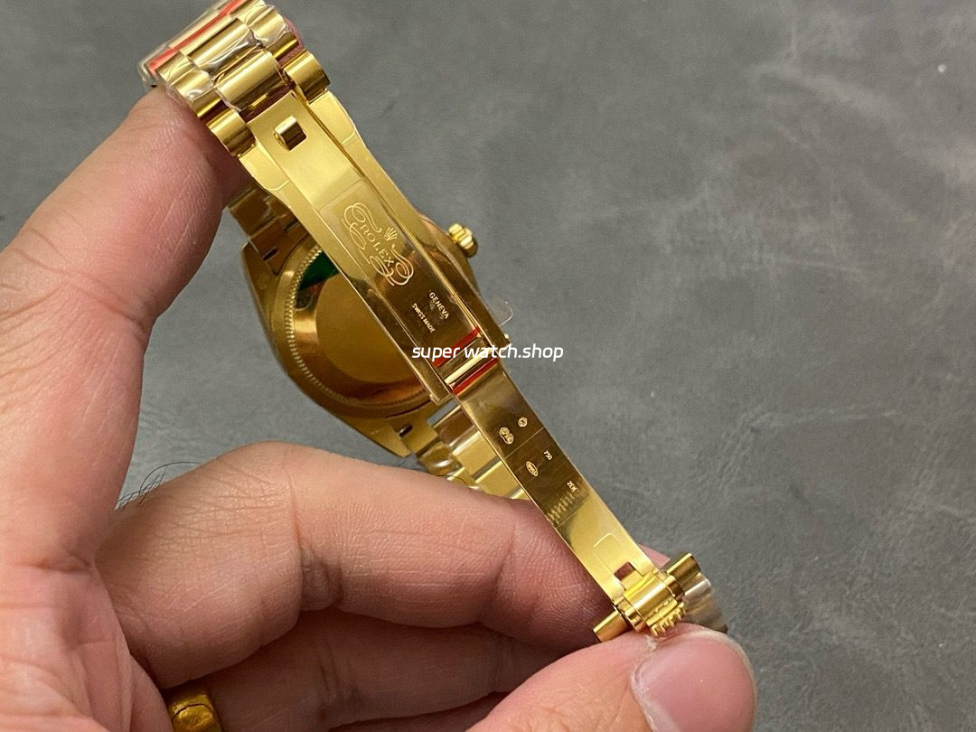 A+ Factory Rolex Datejust 278278-0030 31mm Full Yellow Gold Roman Numerals Diamond Green Dial - Image 9