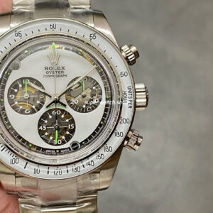 AMG Factory Rolex Daytona Panda Limited Edition 40mm Full Steel White Hollow Dial