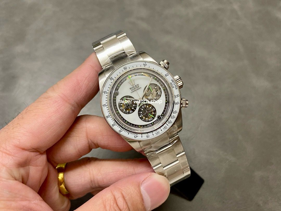 AMG Factory Rolex Daytona Panda Limited Edition 40mm Full Steel White Hollow Dial - Image 4