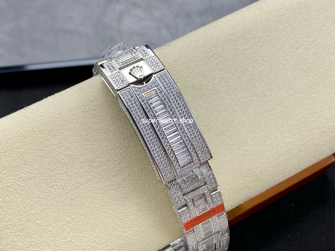 AMG Factory Rolex GMT-Master II 116769TBR-74779BR 40mm Blue Diamond Bezel Full 904L Black Dial - Image 9