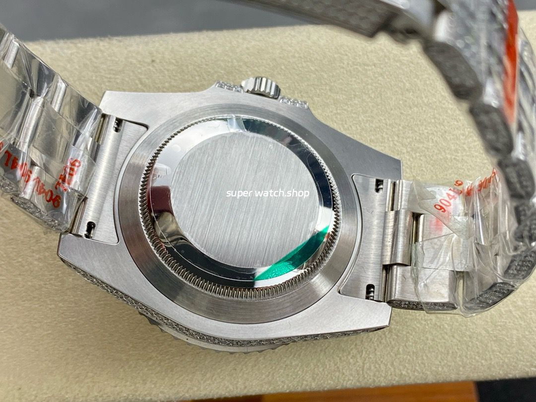 AMG Factory Rolex Submariner Date 116610 40mm Blue White Diamond Bezel Full 904L Diamond Diamond Dial - Image 8