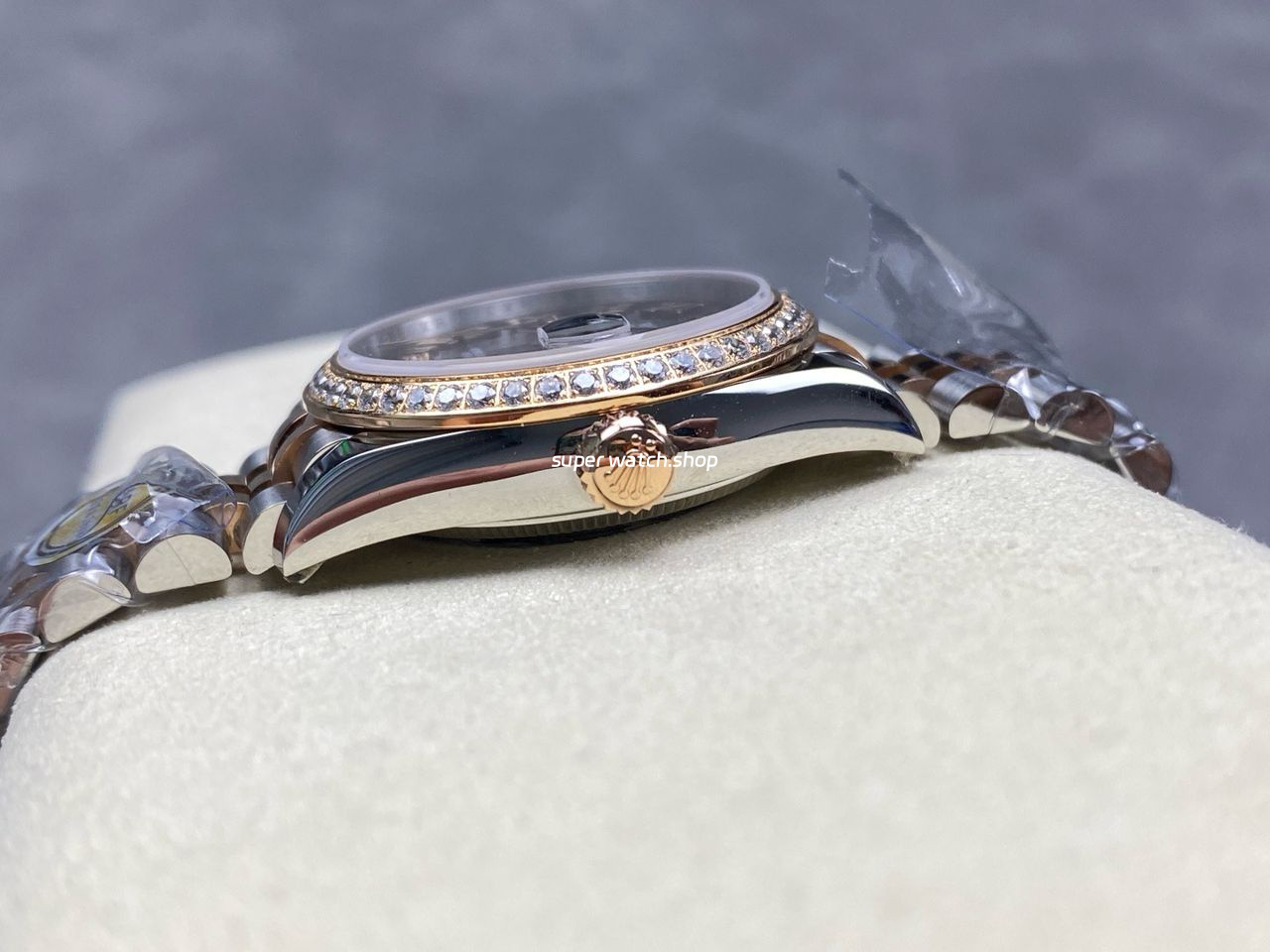 ARF Factory Counterweight Rolex Datejust 278381RBR-0006 31mm Rose Gold Diamond Bezel Roman VI Brown Dial - Image 7