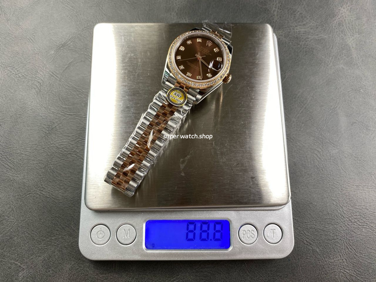 ARF Factory Counterweight Rolex Datejust 278381RBR-0028 31mm Rose Gold Diamond Bezel Brown Dial - Image 10
