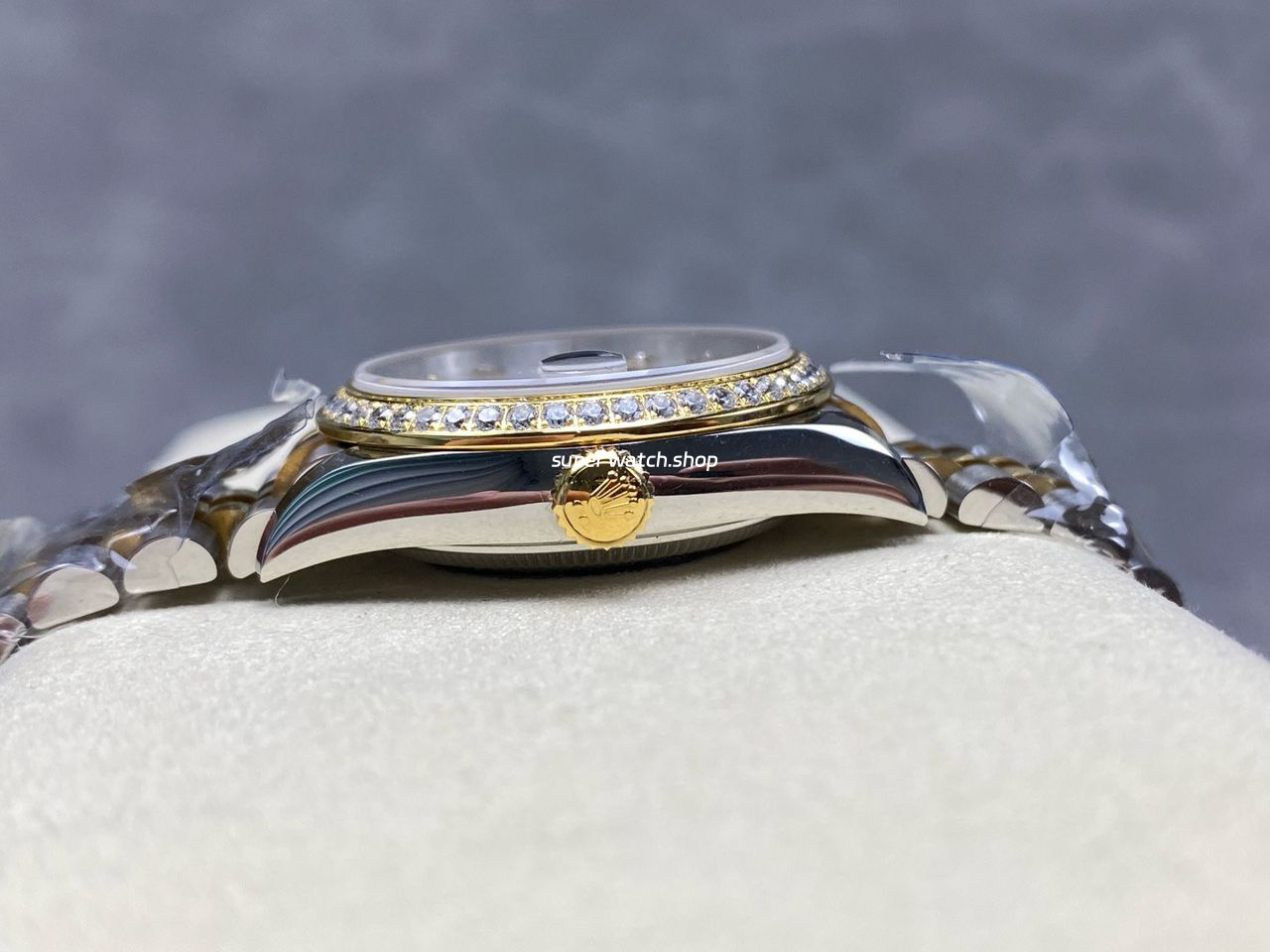 ARF Factory Counterweight Rolex Datejust 278383RBR-0026 31mm Yellow Gold Diamond Bezel Champagne Dial - Image 7