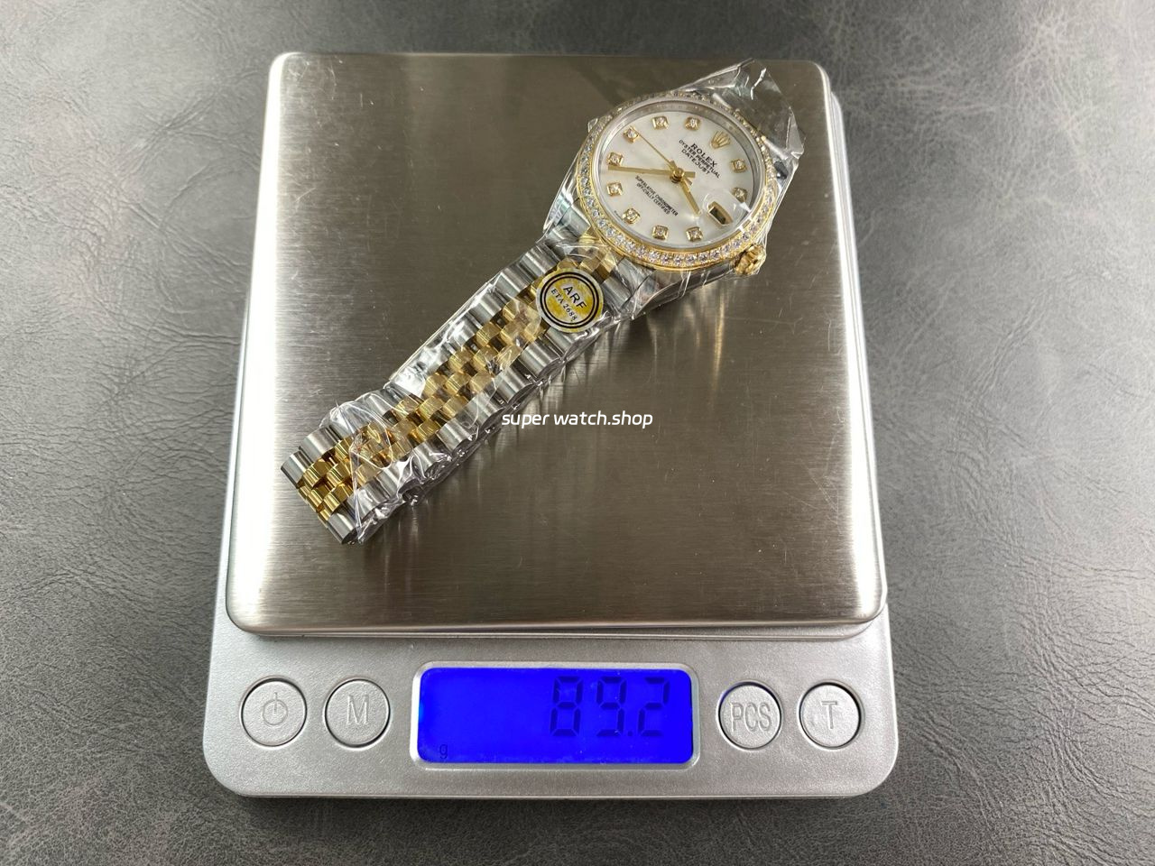 ARF Factory Counterweight Rolex Datejust 278383RBR-0028 31mm Yellow Gold Diamond Bezel Mother of Pearl Dial - Image 14