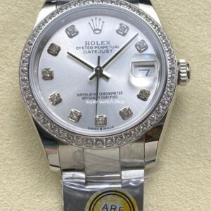 ARF Factory Counterweight Rolex Datejust 278384RBR-0033 31mm Diamond Bezel Silver Dial