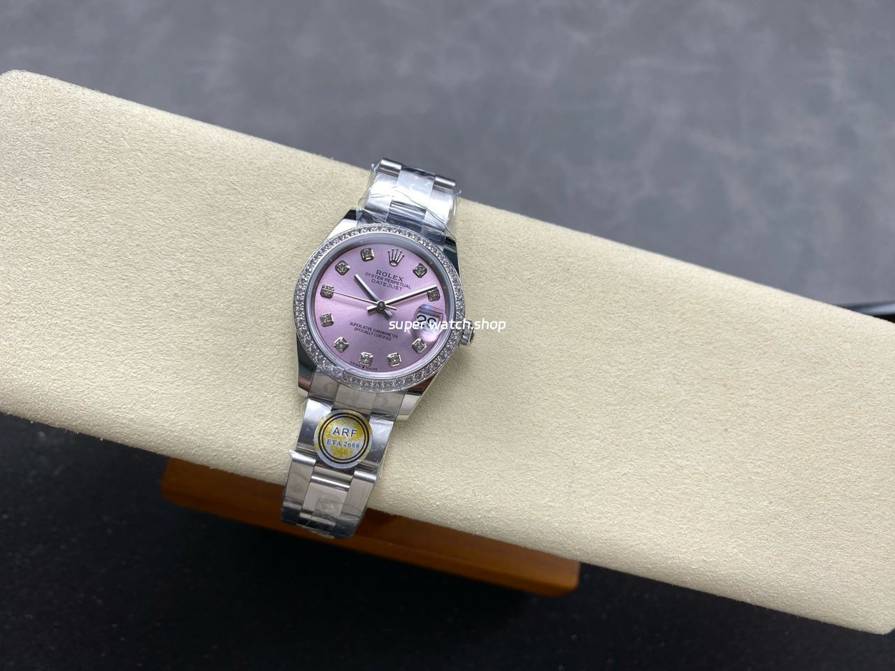 ARF Factory Counterweight Rolex Datejust 278384RBR-0035 31mm Diamond Bezel Pink Dial - Image 5